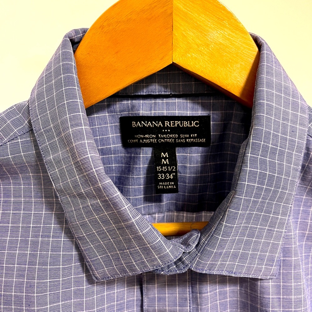 Banana Republic non-iron tailored slim fit shirt (medium)
